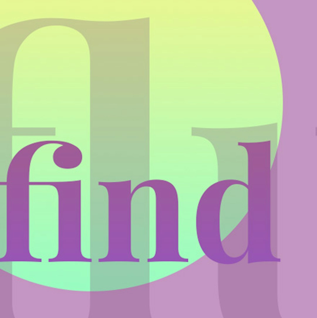 Playfair Display font in text find showing the fi ligatures